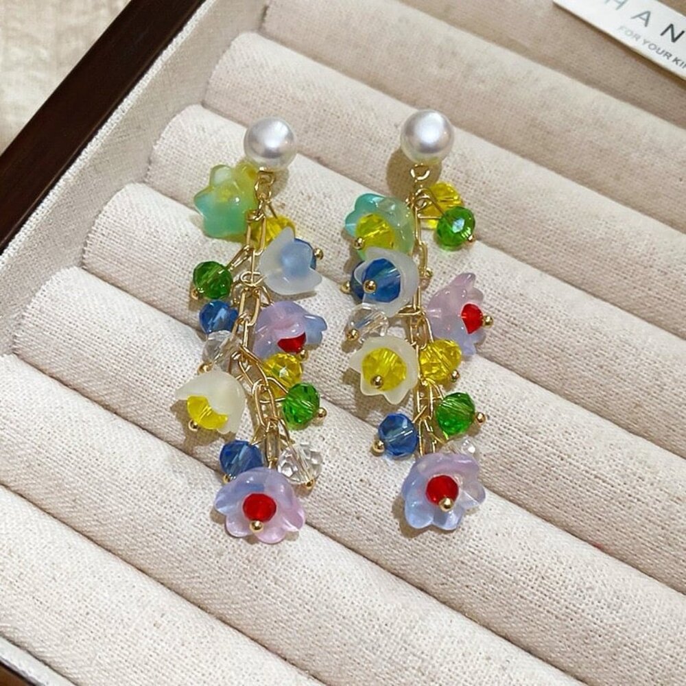 Colorful Spring and Summer Lily of the Valley Earrings